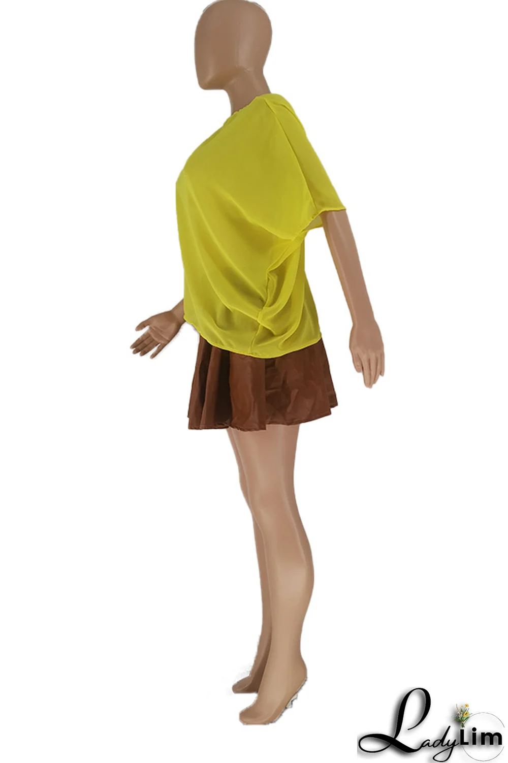 White Fashion Solid Split Joint One Shoulder T-Shirts