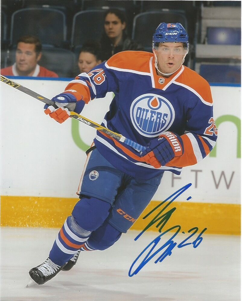 Edmonton Oilers Ilro Pakarinen Signed Autographed 8x10 Photo Poster painting NHL COA D