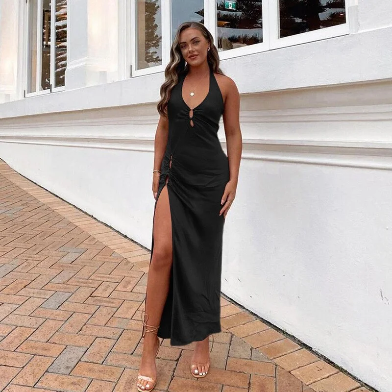 Summer For 2022 Tank Strap Designer Clothes Backless Casual Evening Party Sexy Women'S Prom One Piece Basic Corset Maxi Dress