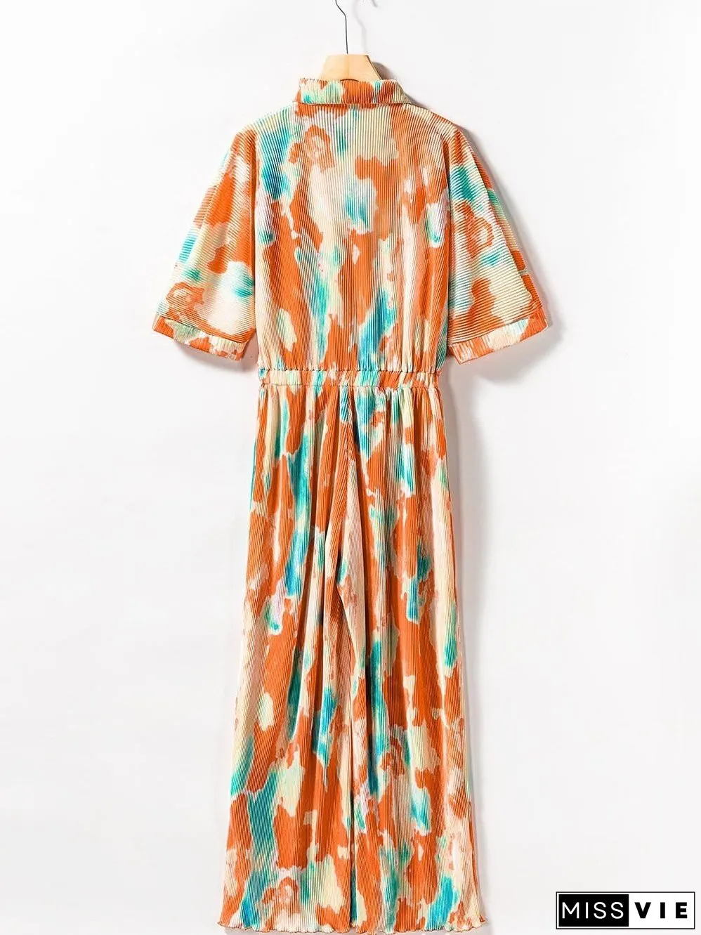 Casual Multicolor Printed Button Shirt Dress