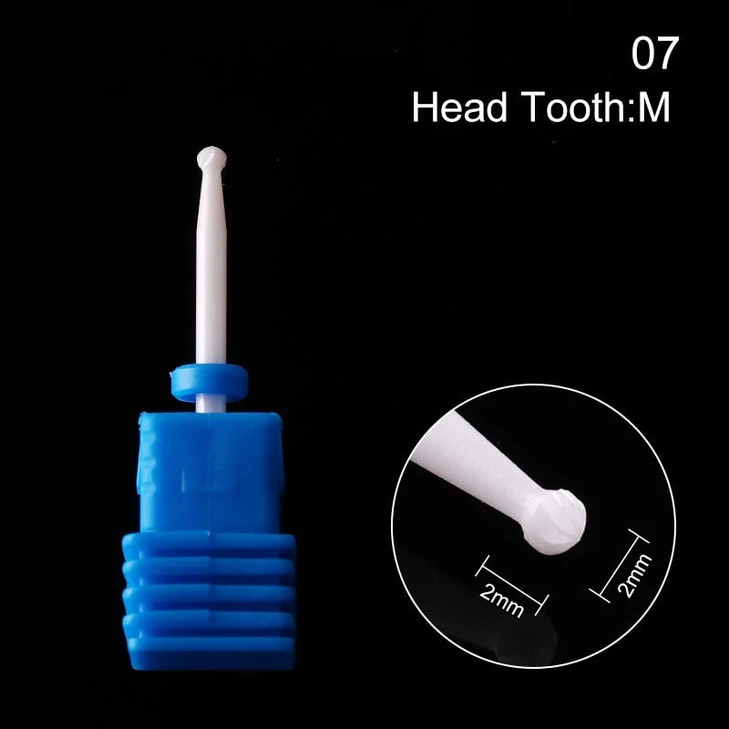 1Pc Ceramic Nail Drill Bits Nail Milling Cutter Bits Electric Drill Machine For Manicure Pedicure Equipment Accessory Tools-Nail Inspo