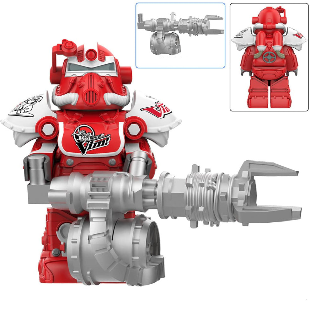 T-51 Power Armor (Vim) Custom Fallout Minifigure Minifigure Bricks monstertoys