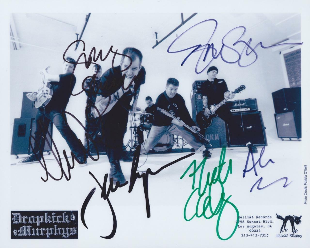 Dropkick Murphys Band SIGNED AUTOGRAPHED 10 X 8