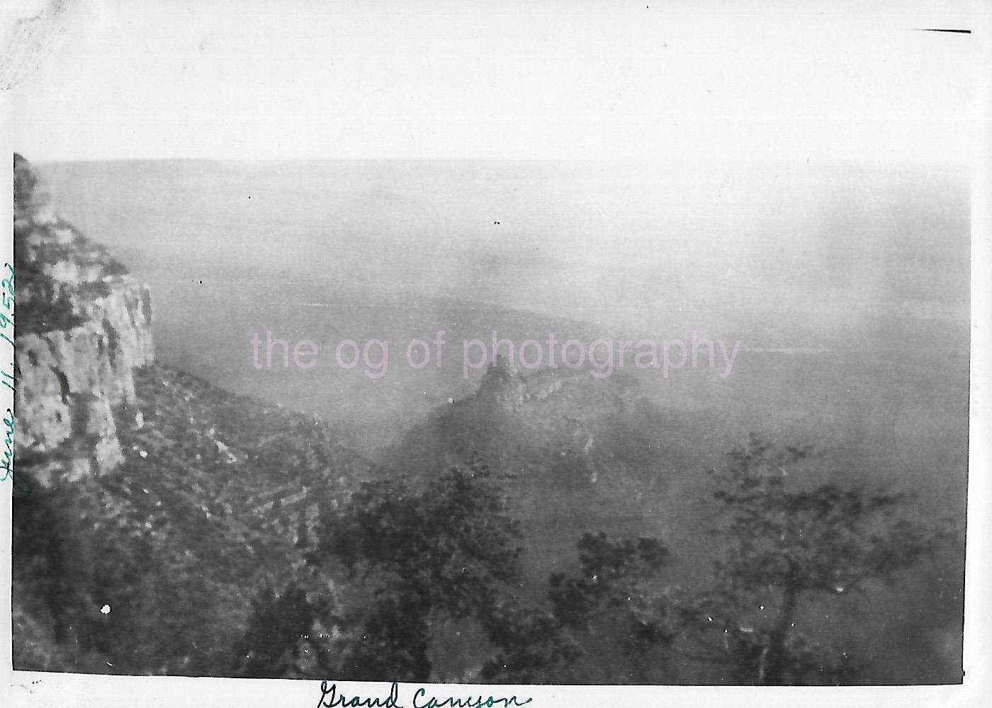 Grand Canyon 5 x 7 FOUND Photo Poster paintingGRAPH Vintage B + WOriginal 11 10 T