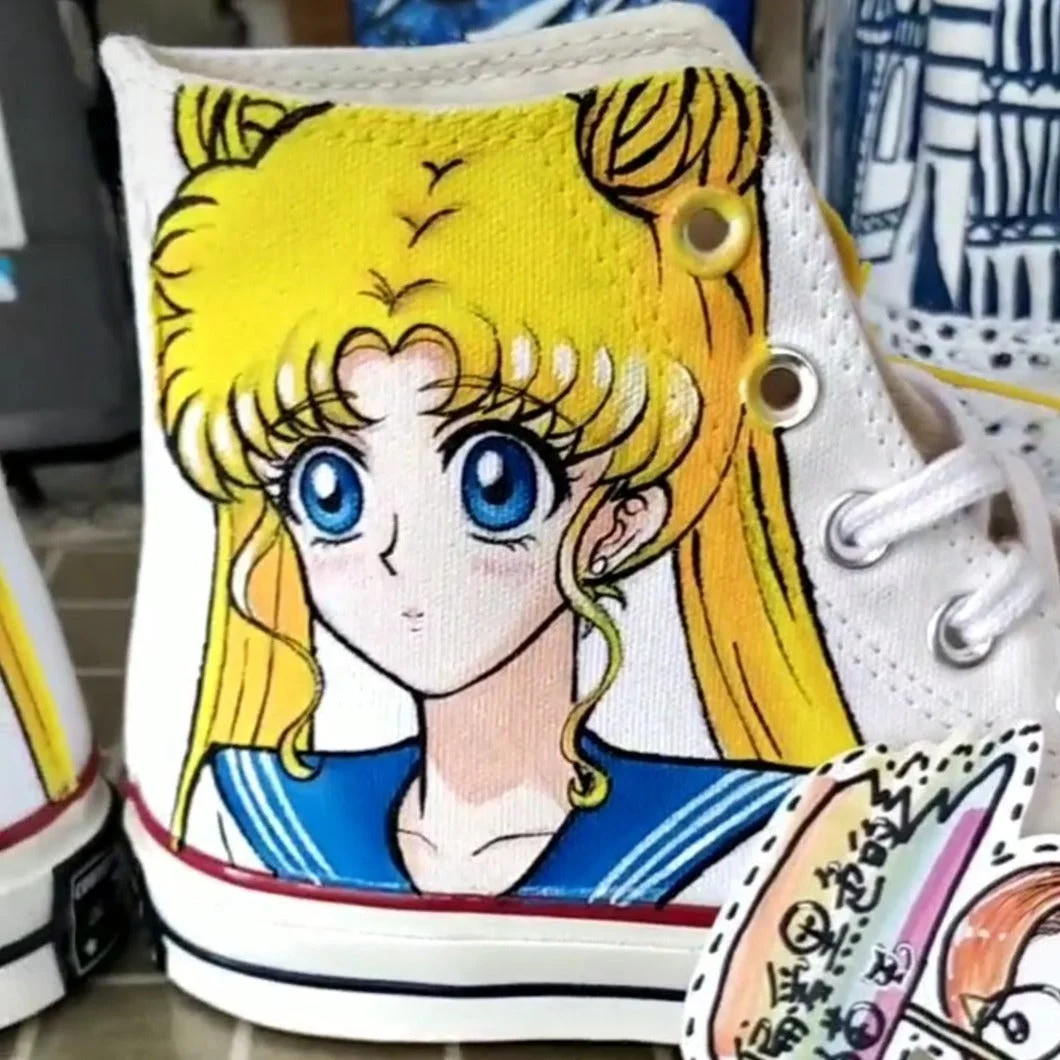 Sailor Moon Hand Paiting Canvas Shoes SP16768