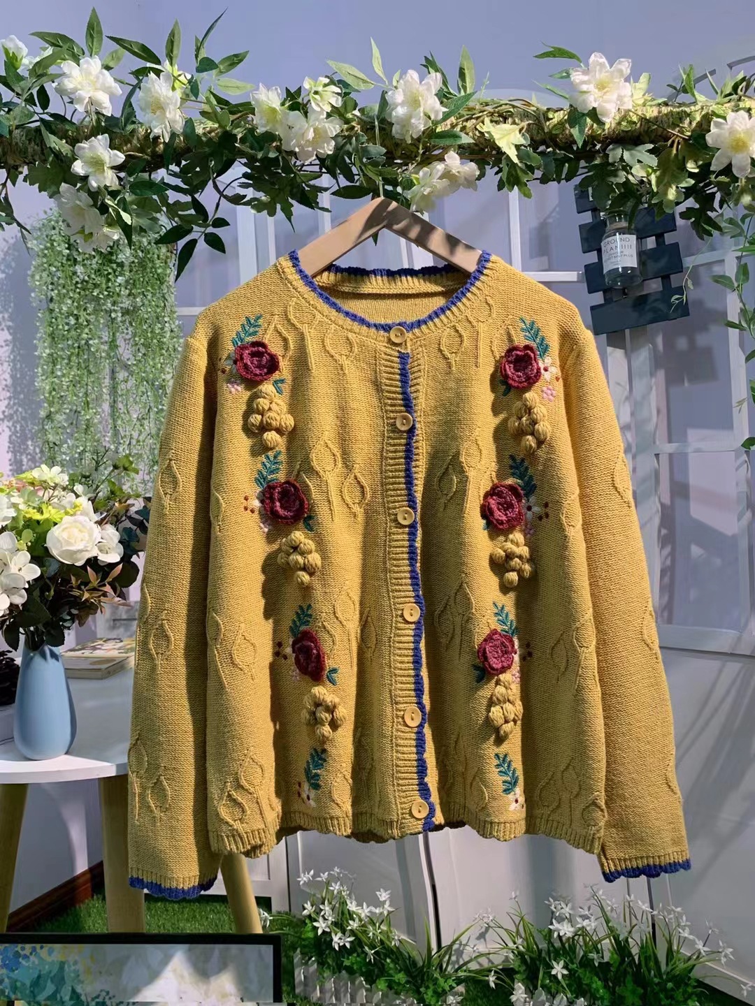 Chicfifth Sweater Women Winter Long Sleeve High Quality Autumn Vintage Top Knitted Cardigan