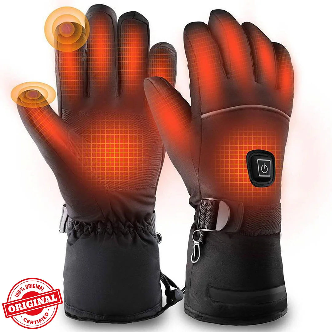 2 Sets of Electric Waterproof And Snow-proof Heated Gloves