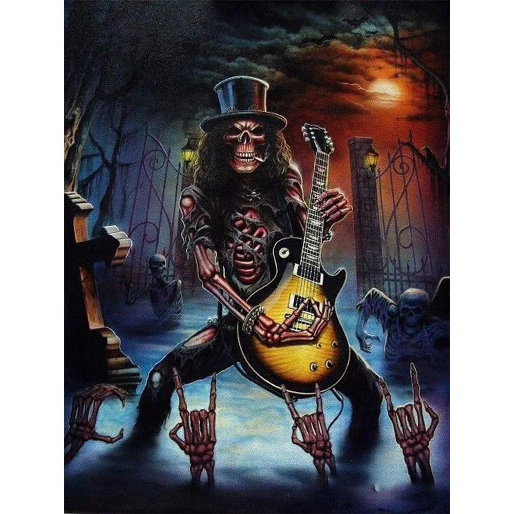 Skeleton Ghost - Full Round - Diamond Painting(30*40cm)