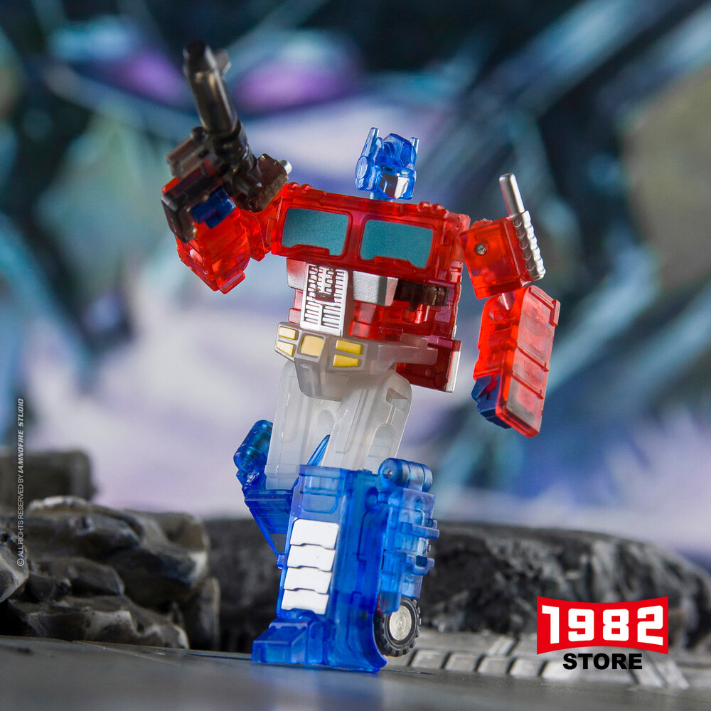 Dr.WuDW E-04F Optimus Prime Commander Class Transparent Transformers Action Figure Collectible Model Toy Premium Clear Design Autobot Leader OP