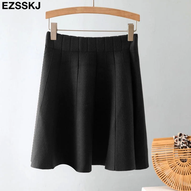 2021 Autumn winter short Sun skirt for women girls mini sweater skirt short skirt a-line skirt new high-waist mini skirts
