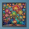 Vase color&eacute; en forme sp&eacute;ciale de 5D bricolage partiel en diamants, kits d&rsquo;art en pierres pr&eacute;cieuses 30*30m en diamants, peintures en diamants, peintures de diamants, art de pierres pr&eacute;cieuses pour adultes d&eacute;butants, d&eacute;coration int&eacute;rieure