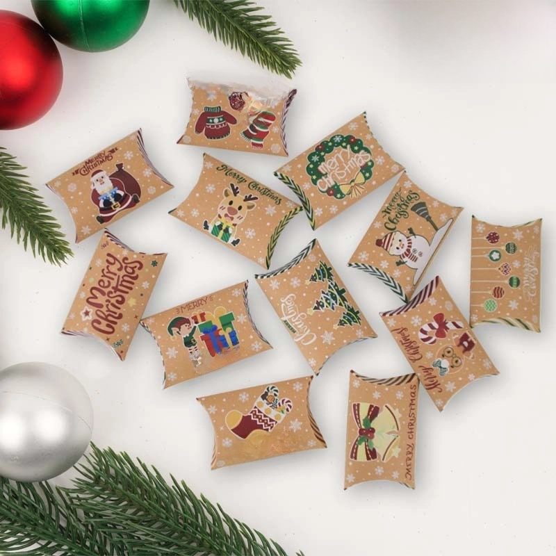 Christmas Cute Bell Snowman Elk Party Gift Wrapping Supplies