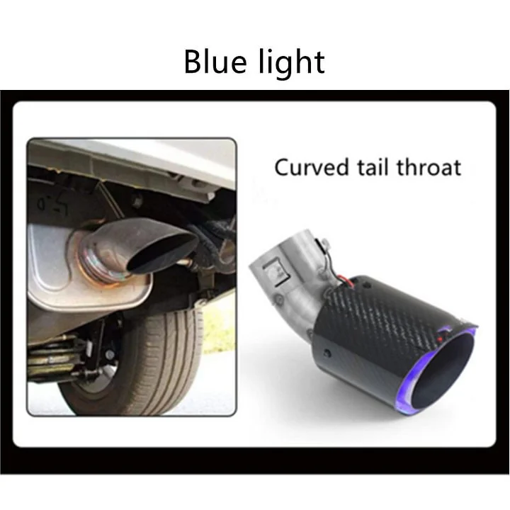 Car modified carbon fiber LED luminous exhaust pipe