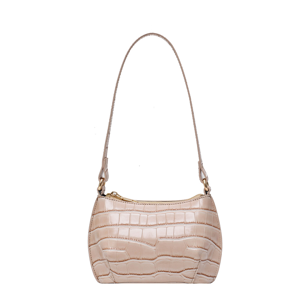 

Retro Stone Pattern Handbag Women Leather Travel Totes Shoulder Bag -Beige, 501 Original