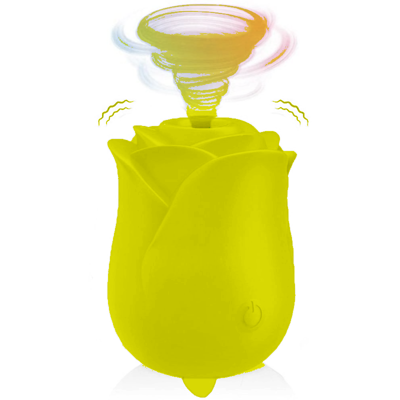 yelllow clit sucker rose toy