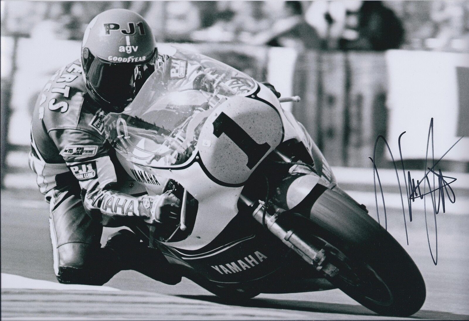 KING Kenny ROBERTS SIGNED 12x8 YAMAHA Racing LEGEND Photo Poster painting AFTAL COA Autograph