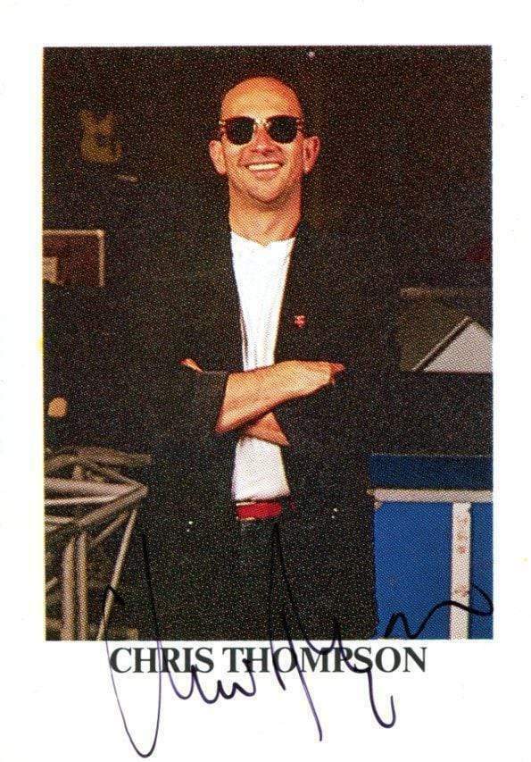 Chris Thompson MUSICIAN autograph, signed promo Photo Poster painting