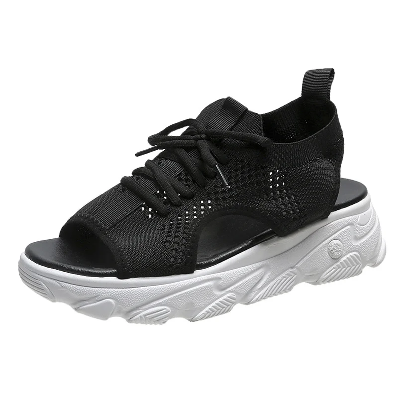 Tanguoant Tanguoant New 2023 Hairtail Mouth Thick Woven Casual Sandals 43