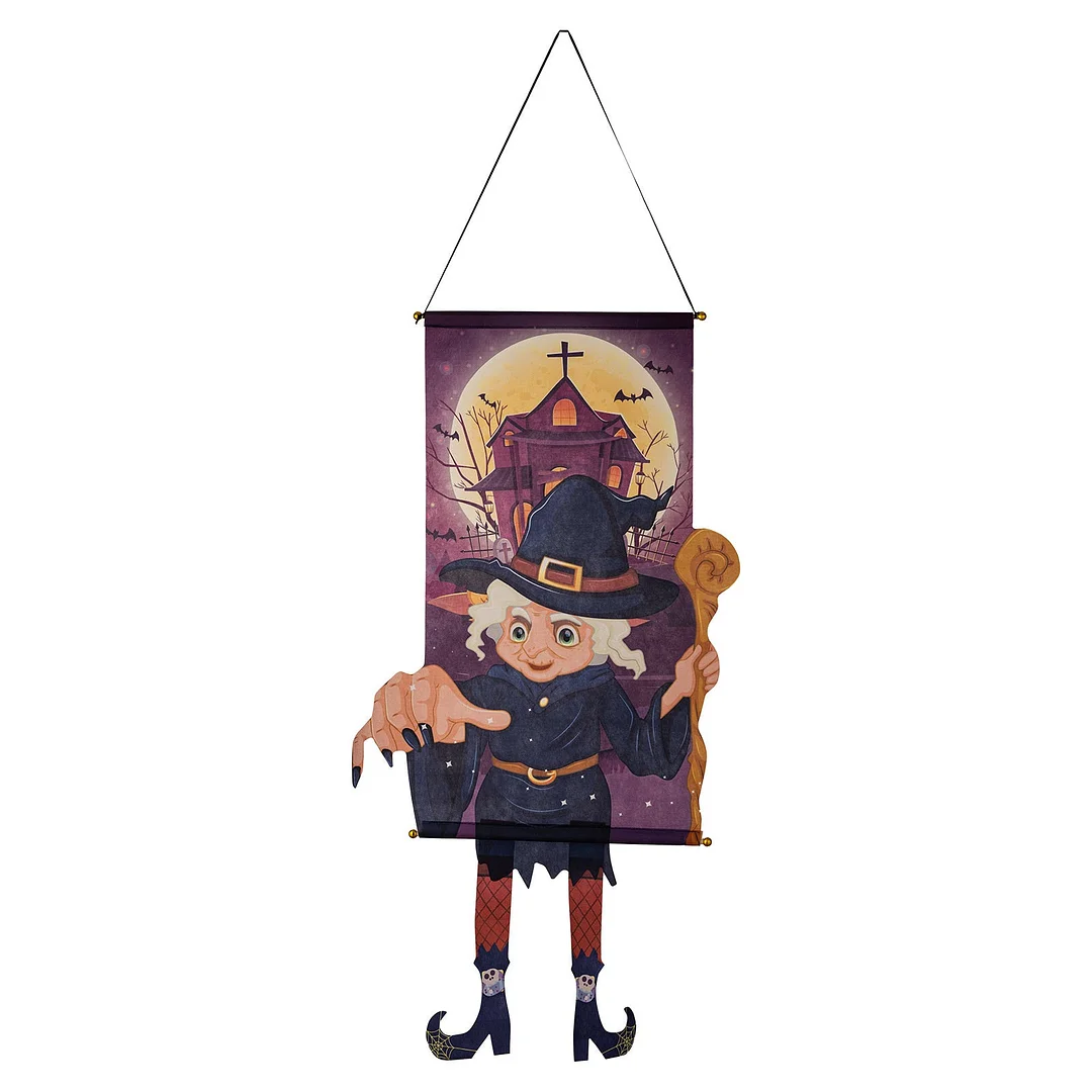 Women plus size clothing Halloween Decoration Pumpkin Gnome Wooden Pendant-Nordswear