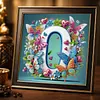 Butterfly Flower O 5D Partial Drill DIY Diamond Painting Kit 30*30cm