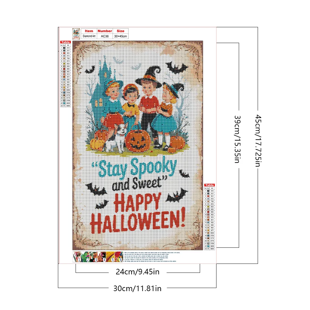 Diamond Painting - Full Round Drill - Halloween Atmosphere(Canvas|30*45cm)