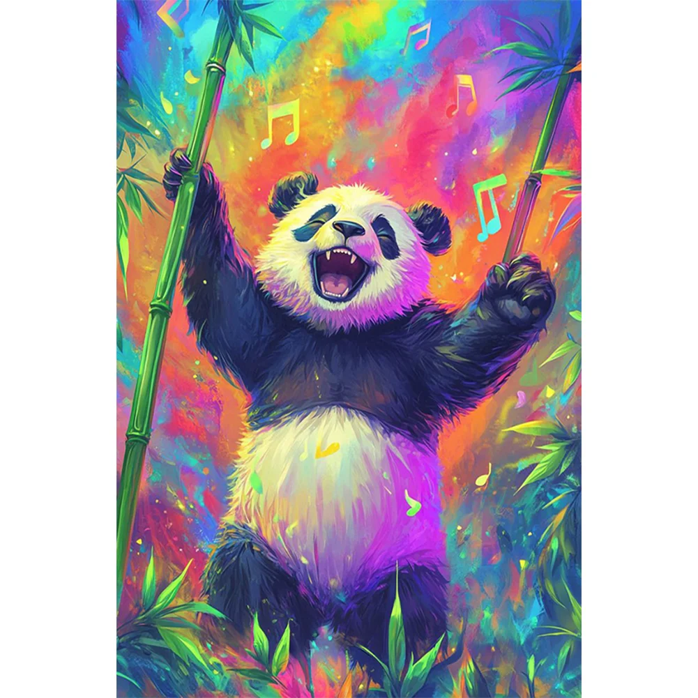 Full Round Diamond Painting - Panda(Canvas|40*60cm)