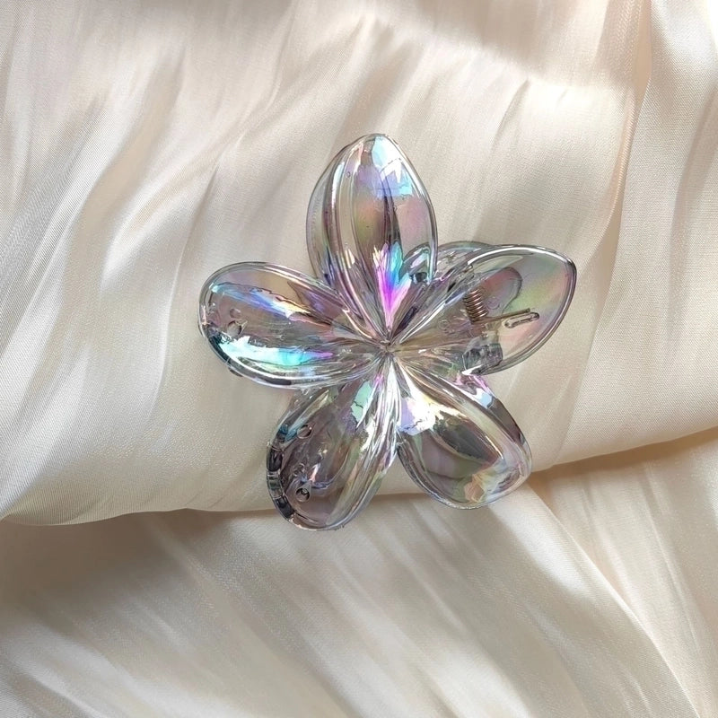 Egg Flower Hairpin Transparent AB Color Grab Hair Shark Clip Gradient Hair Grab Advanced Hair Accessories