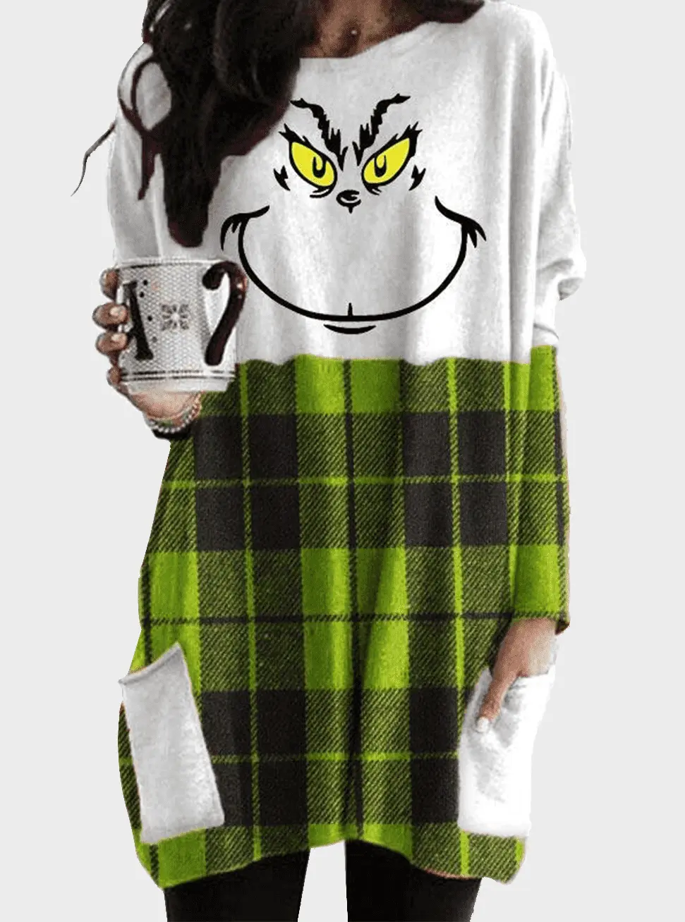  thdmladies Casual Loose Hoodie Dress thedmladies