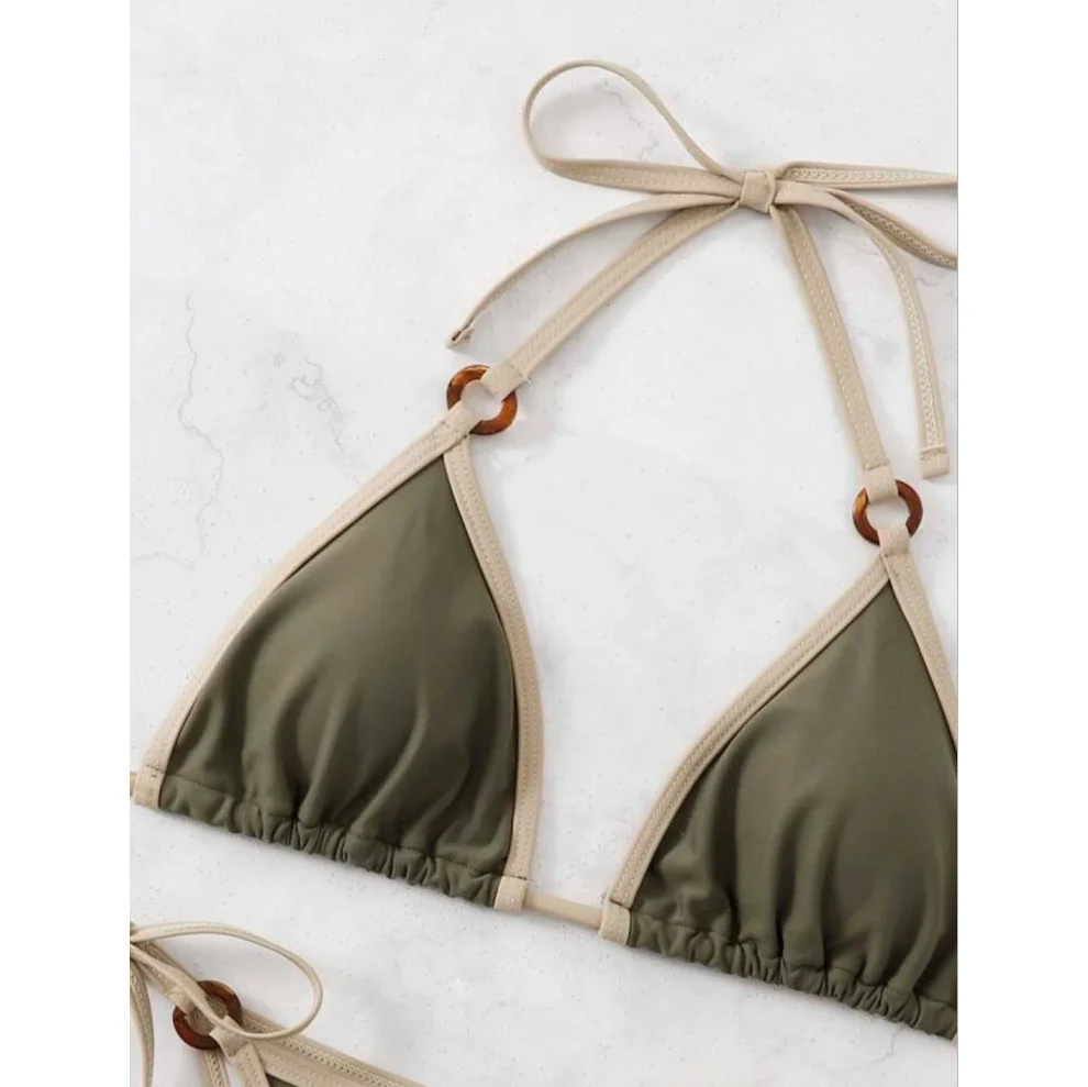 Wongn Wongn New Sexy Solid Color Split Bikini Sling Women's Swimsuit