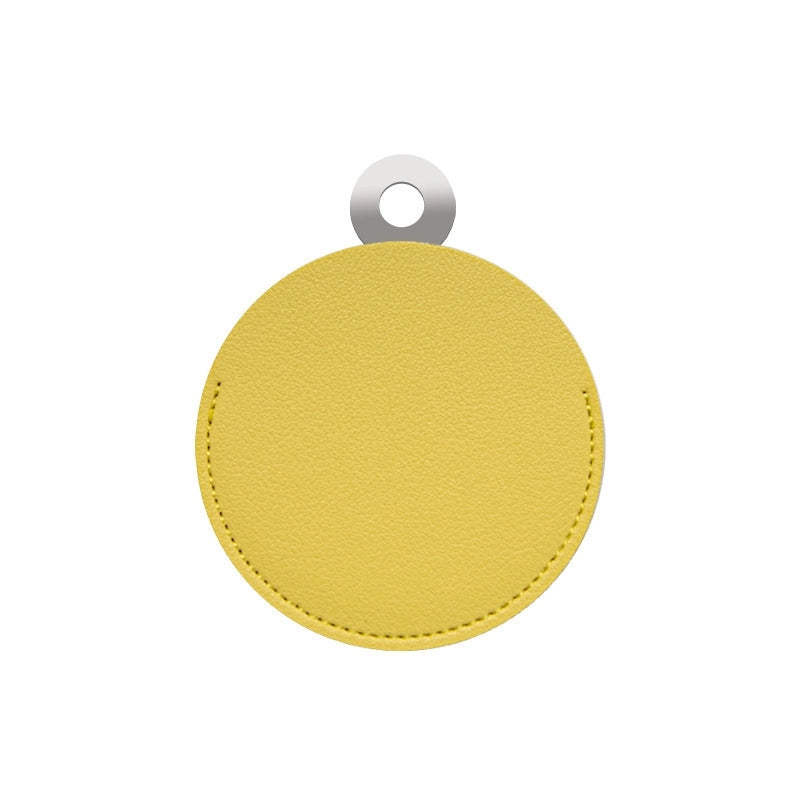 Minimalist Solid Color Pu Leather Mirror 1 Piece