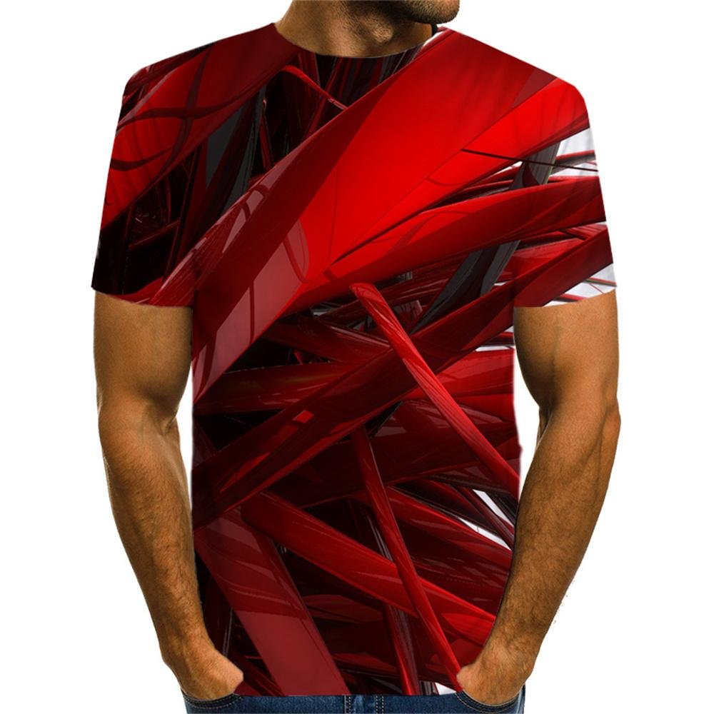 3D Graphic Short Sleeve Shirts Abstract Graphicing