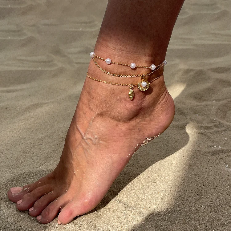 Ocean Style Shell Anklet