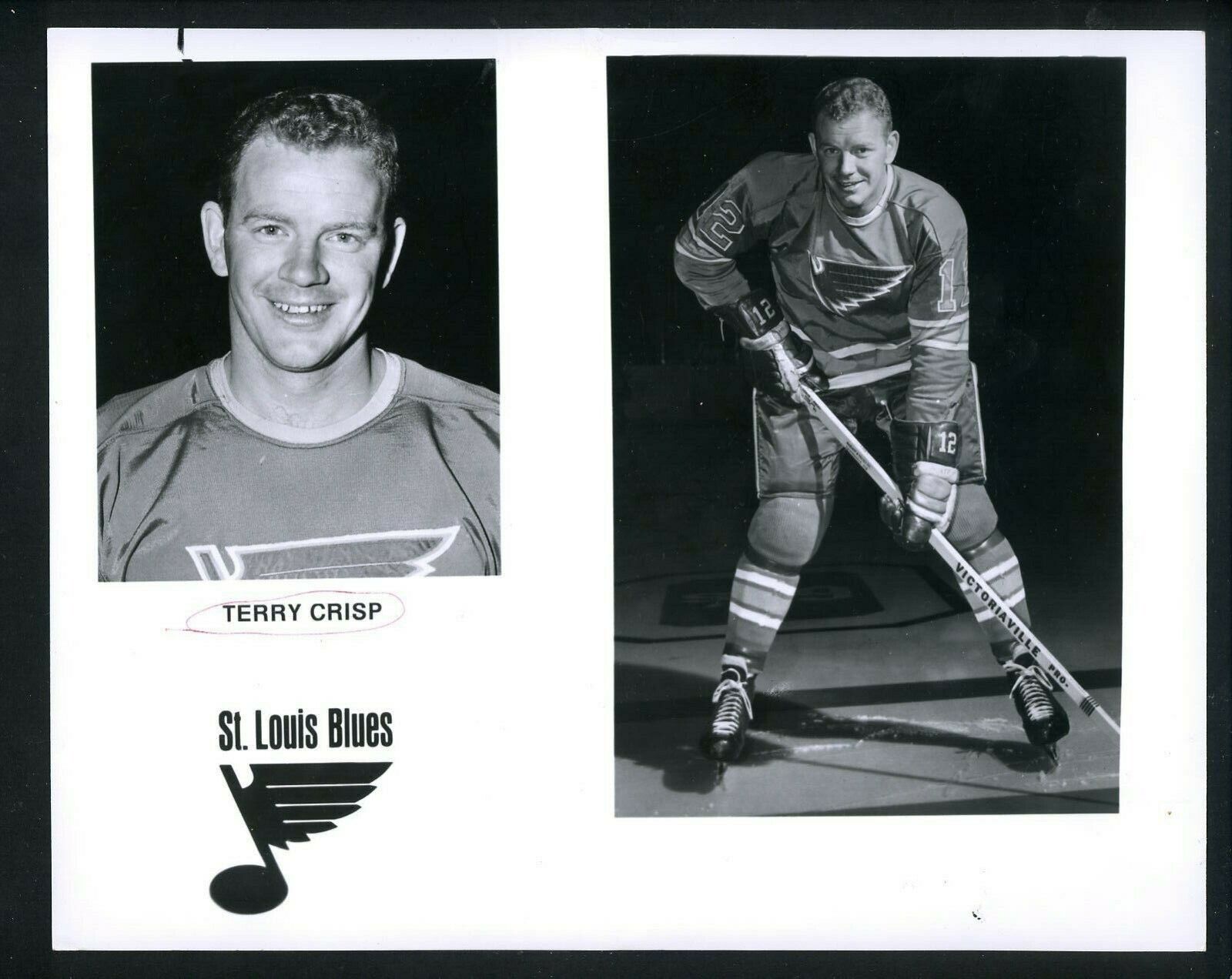 St. Louis Blues team issued Press Photo Poster paintings LOT of 3 Terry Crisp Cameron Dunlop