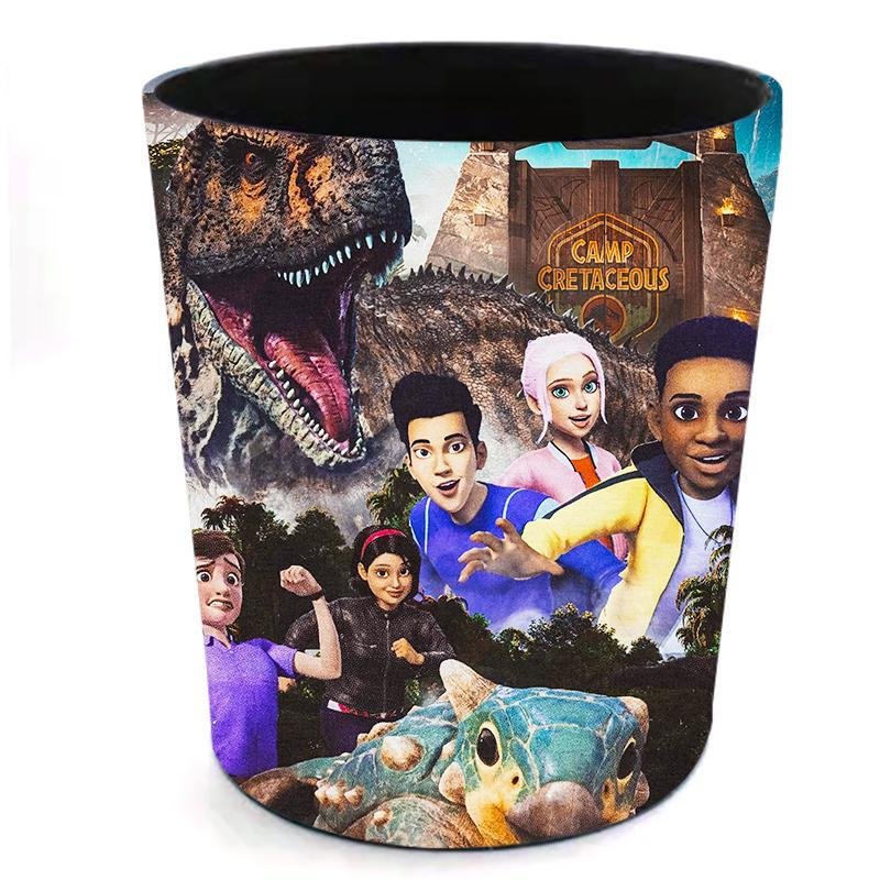Jurassic World Camp Cretaceous Trash Bin Table Top Household Office Indoor Use