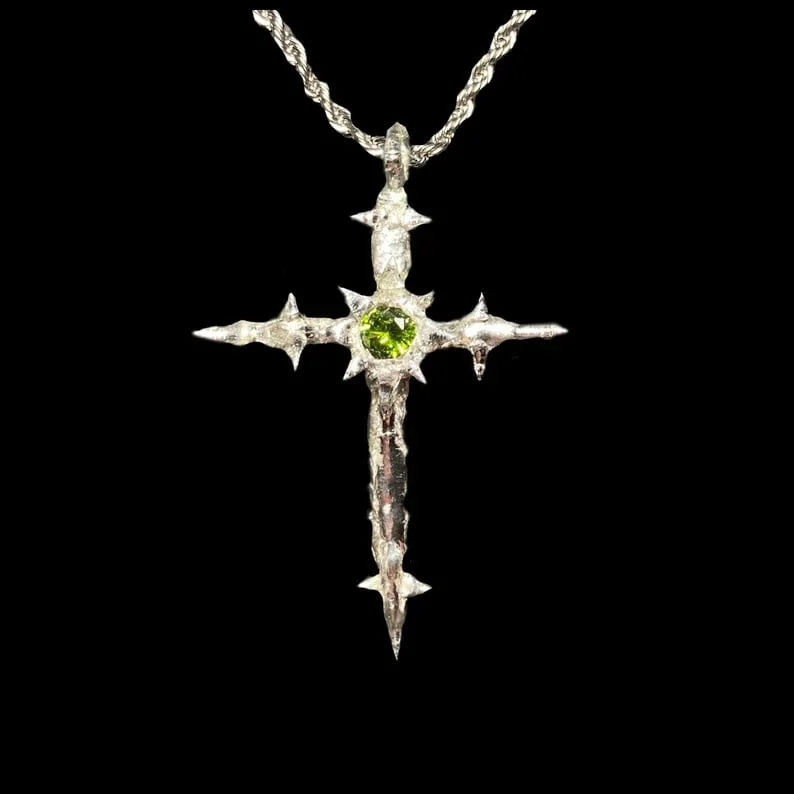 Zirconia Cross Necklace