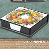 Bo&icirc;te de notes d&rsquo;art 5D diy pu diamond avec 160 feuilles de papier porte-m&eacute;mo (fruits)