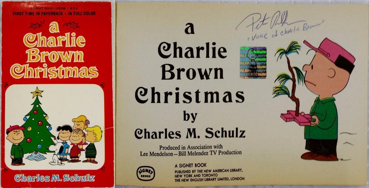 Peter Robbins Signed A Charlie Brown Christmas Book OC Dugout Exclusive Auto