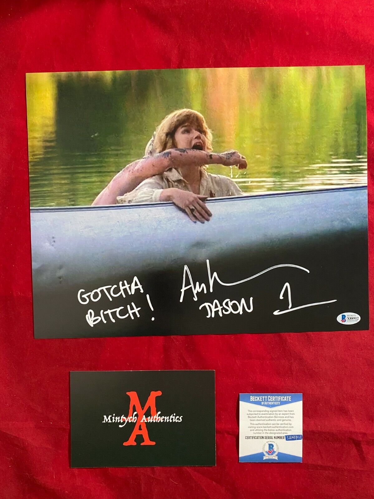 ARI LEHMAN 1ST JASON VOORHEES SIGNED 11x14 Photo Poster painting! FRIDAY THE 13TH! BECKETT COA