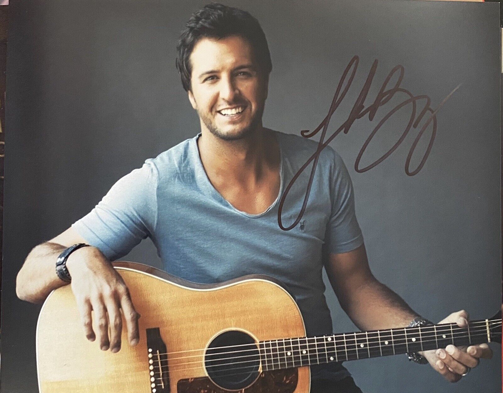 Luke Bryan Signed Autographed 8 X 10 Color Photo Poster painting Sexy