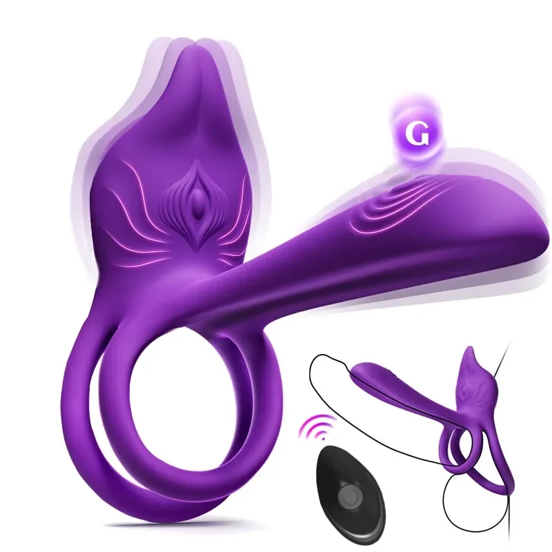 Flexo - Ultimate Vibration Cock Ring with Remote Control for G-Spot and Clitoral Stimulation