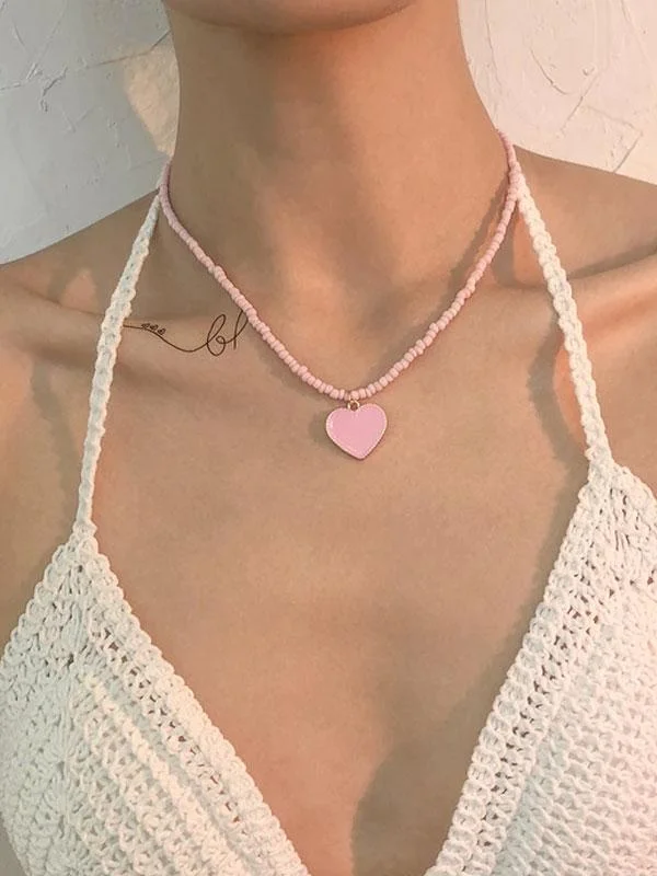 Pink necklace