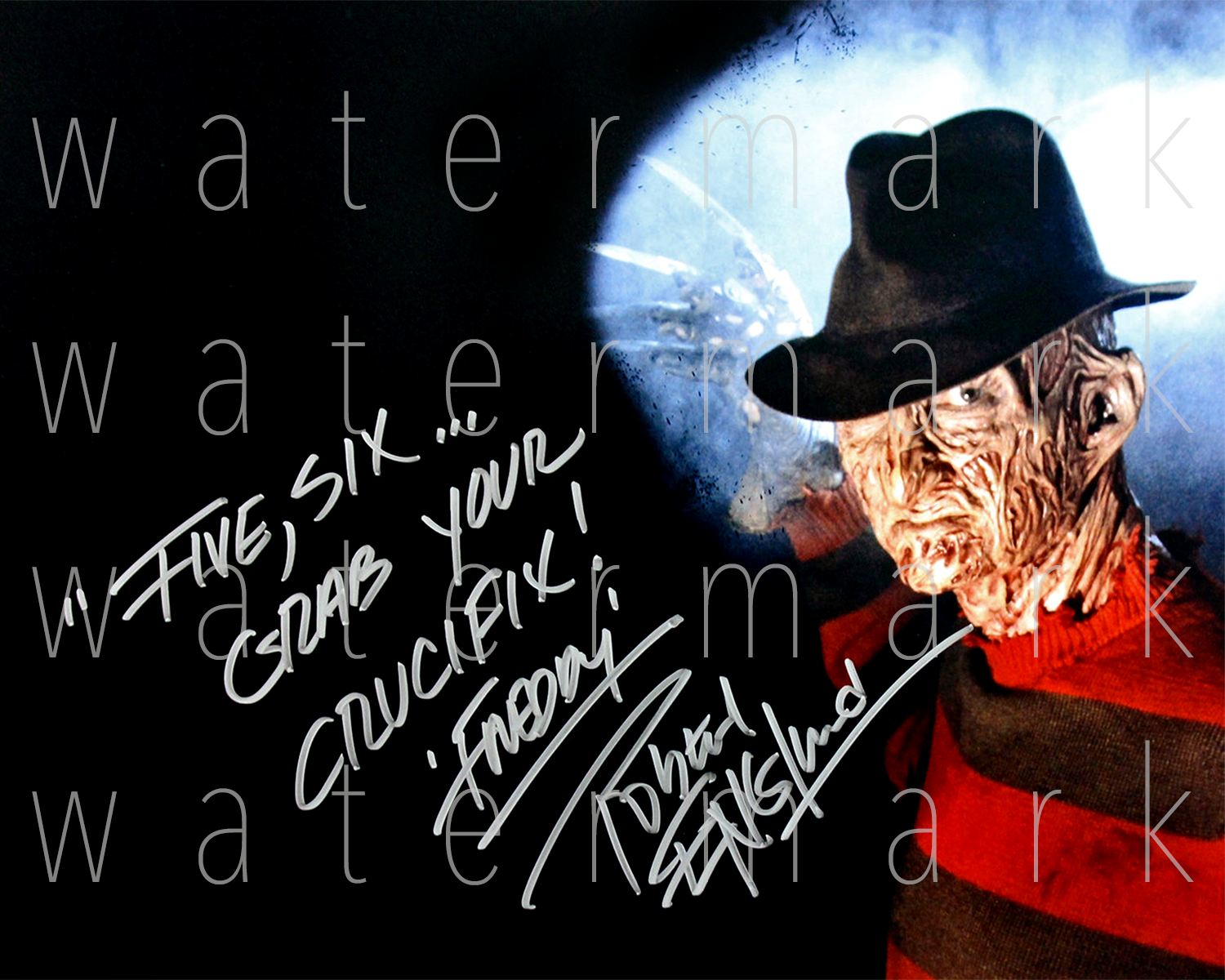 Robert Englund Signed Freddy Krueger 8X10 Photo Poster painting picture poster autograph RP