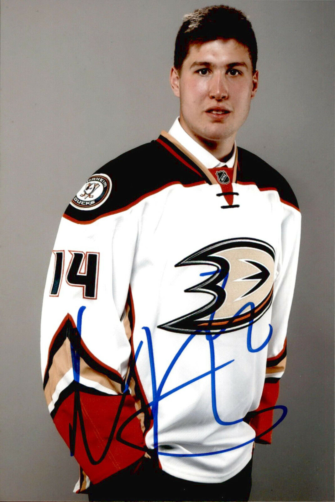Nick Ritchie SIGNED 4x6 Photo Poster painting ANAHEIM DUCKS #4
