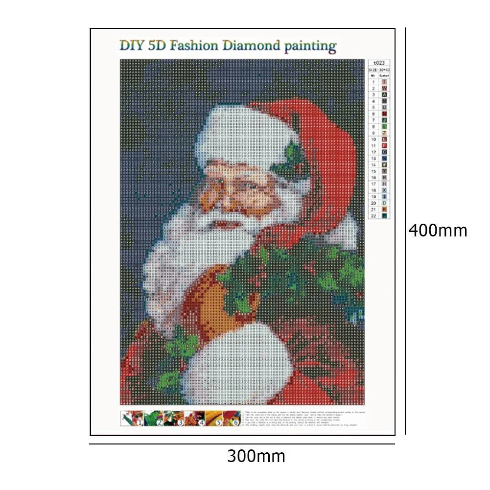 Diamond Painting - Full Round Drill - Santa Claus(40*30cm)