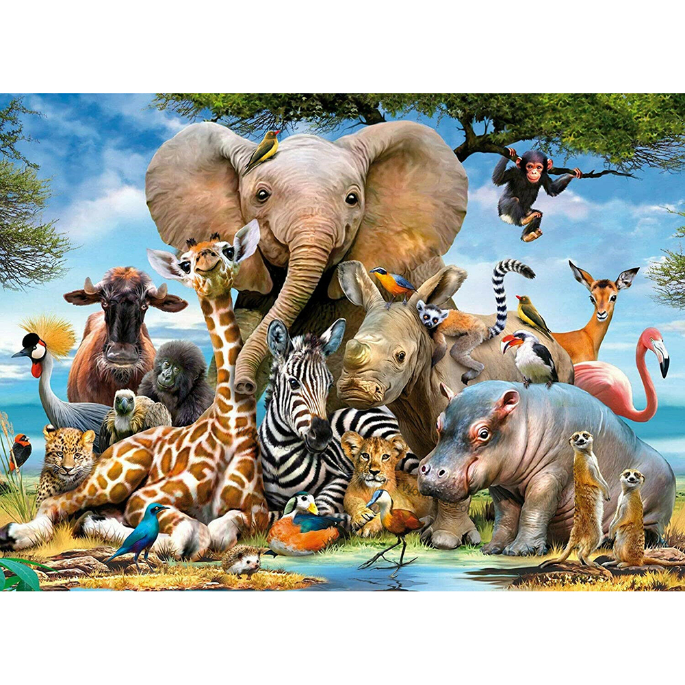 

Elephant - Square Drill Diamond Painting - 40*50CM, 501 Original