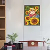 uk.everydayedeals Diamond Painting - Round AB Drills - Scarecrow in Sunflower(45*60cm)