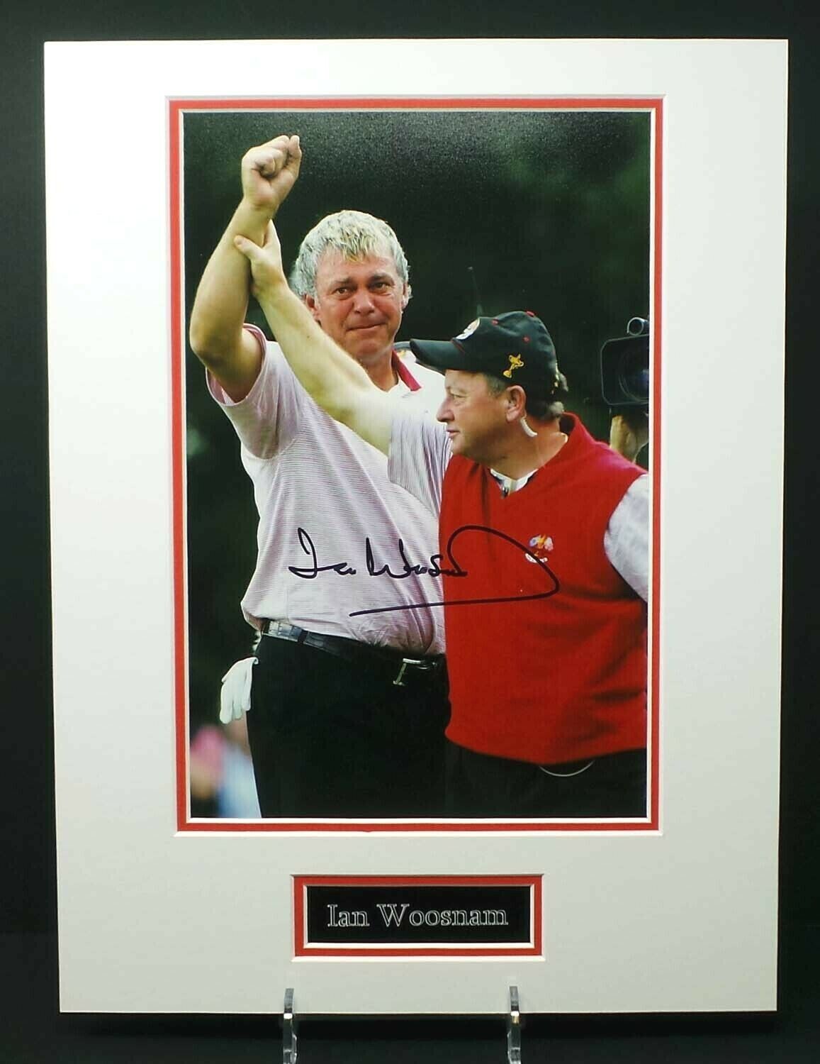 Ian WOOSNAM Ryder Cup Golf Winner Mounted Signed Photo Poster painting Display 1 AFTAL RD COA