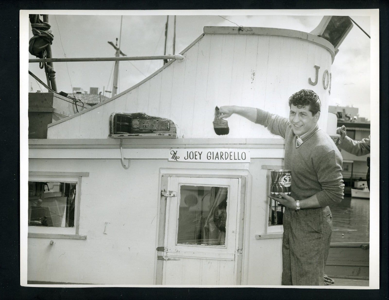 Boxer Joey Giardello circa 1960's Press Photo Poster painting Boxing