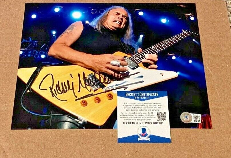 RICKEY MEDLOCKE SIGNED LYNYRD SKYNYRD 8X10 MUSIC Photo Poster painting BECKETT CERTIFIED #2