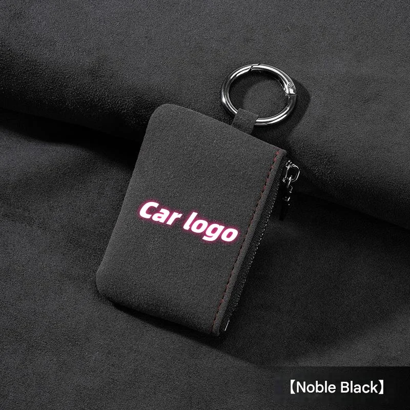 Car key suede anti-lost key bag